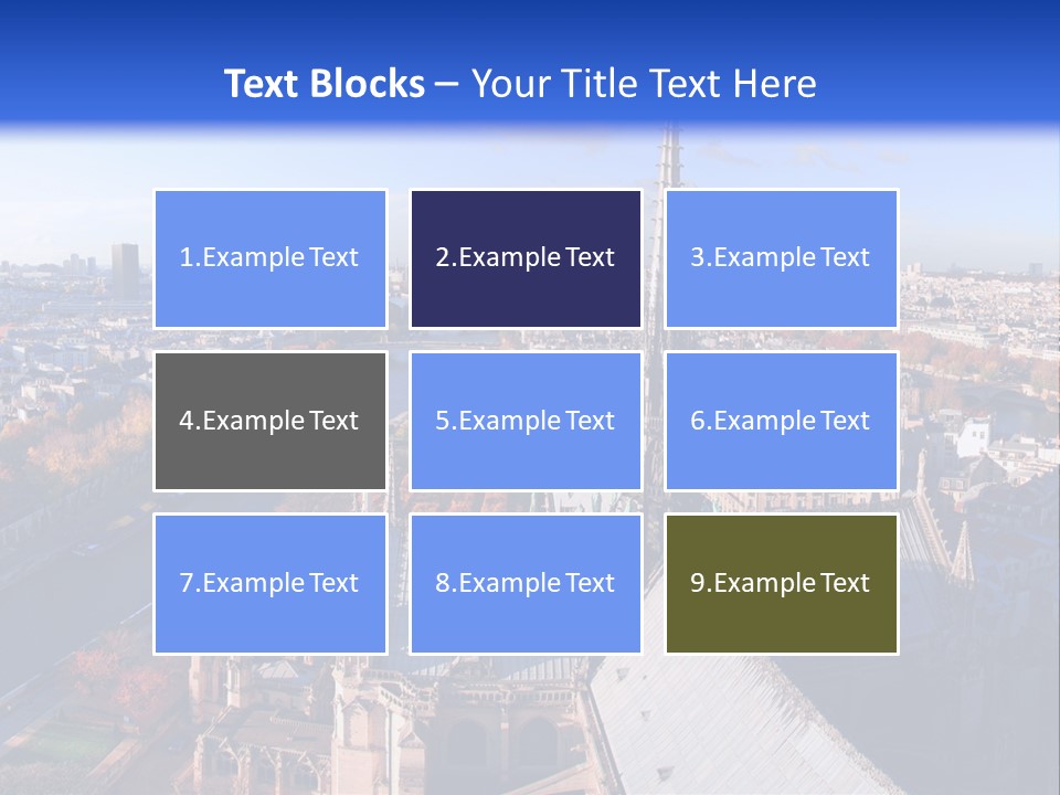 Seine Toits Eglise PowerPoint Template