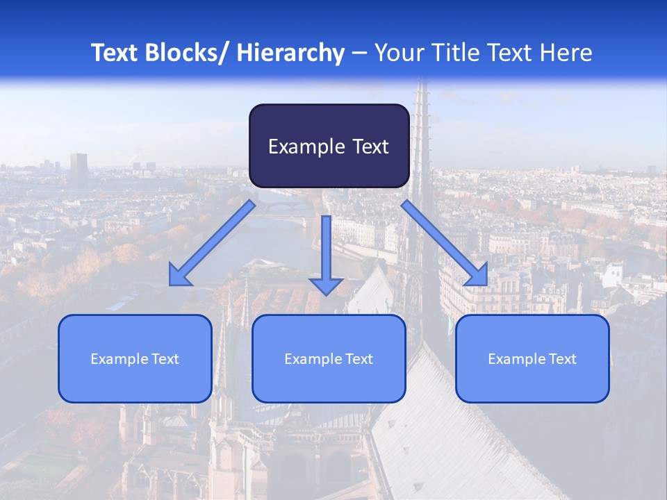 Seine Toits Eglise PowerPoint Template