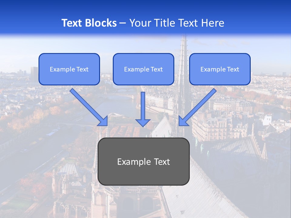 Seine Toits Eglise PowerPoint Template