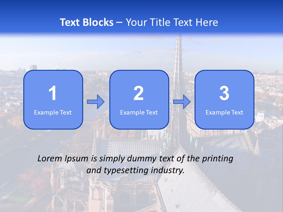 Seine Toits Eglise PowerPoint Template