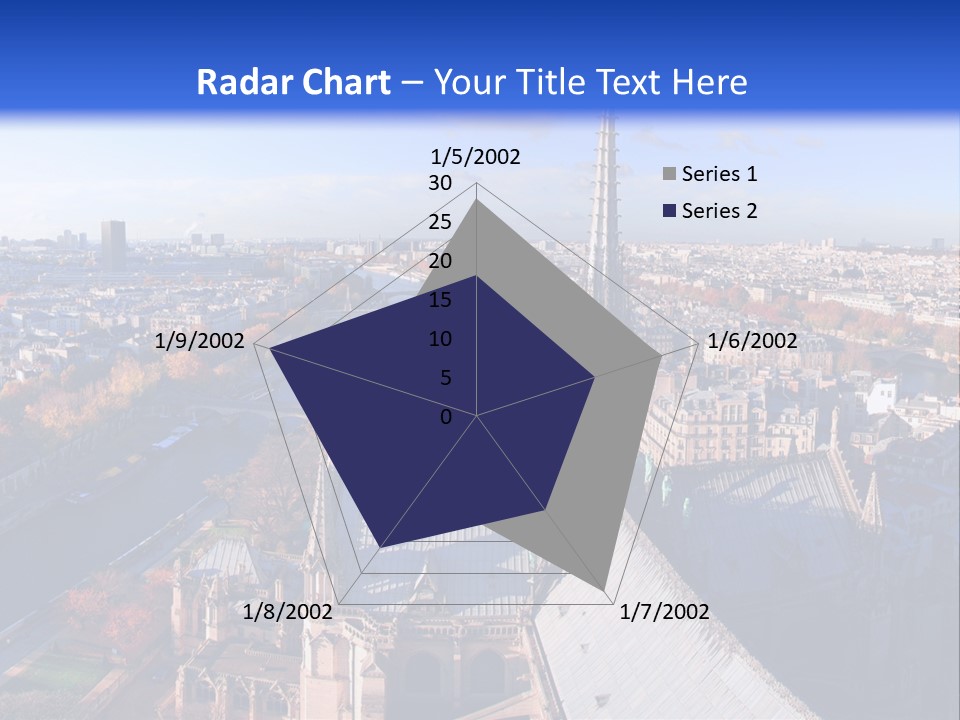 Seine Toits Eglise PowerPoint Template