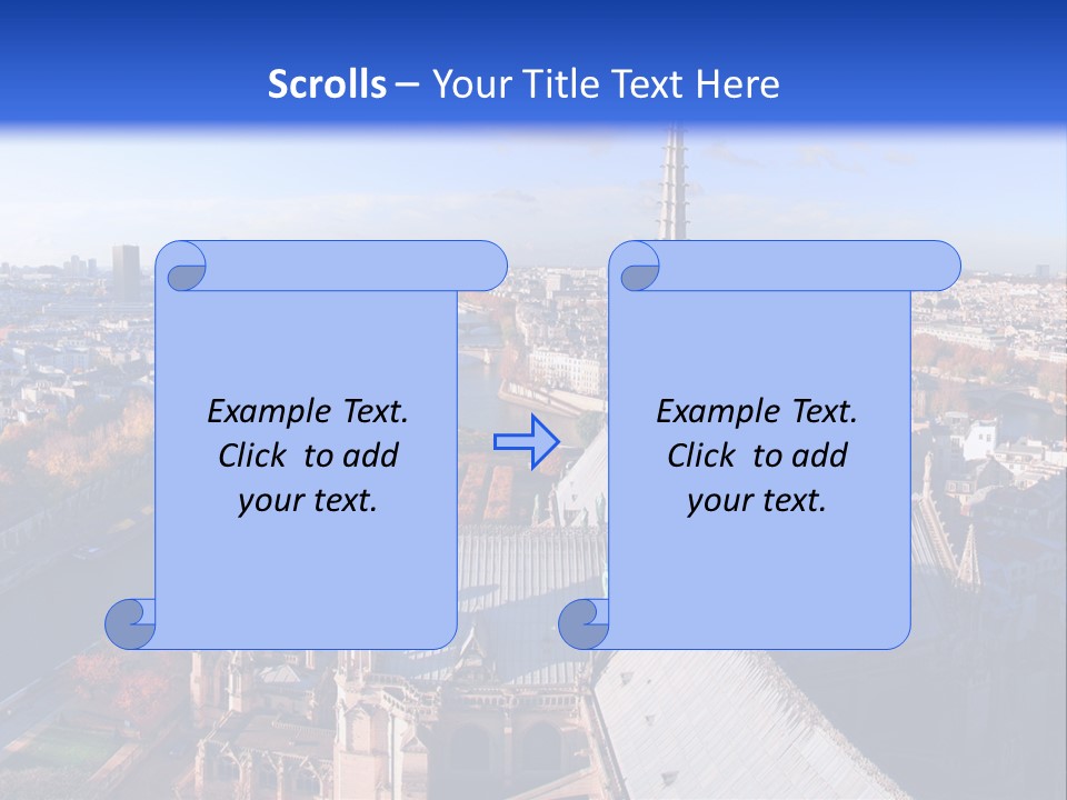 Seine Toits Eglise PowerPoint Template