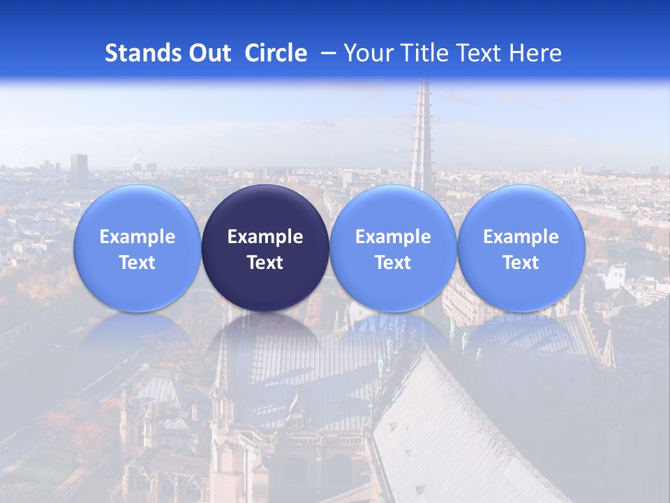 Seine Toits Eglise PowerPoint Template