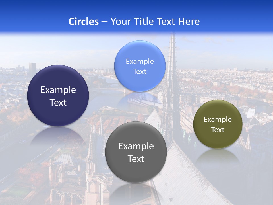 Seine Toits Eglise PowerPoint Template