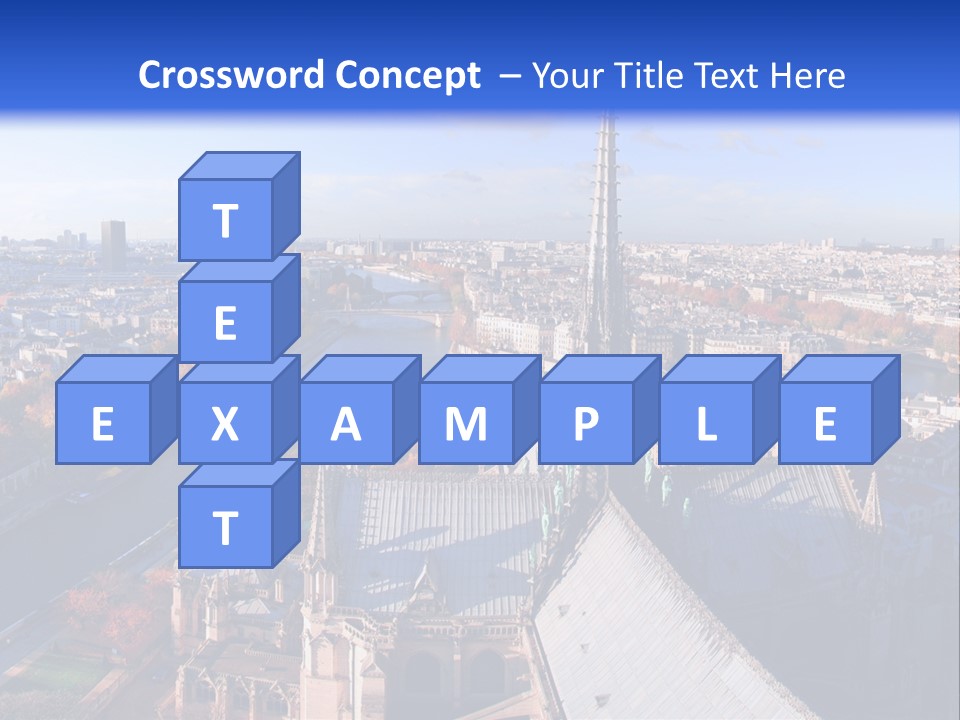 Seine Toits Eglise PowerPoint Template