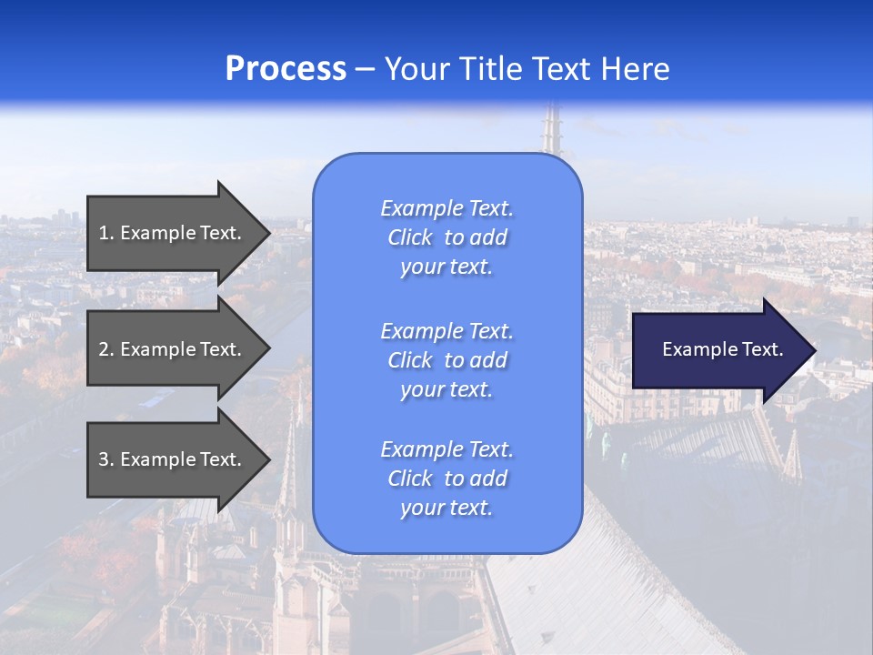 Seine Toits Eglise PowerPoint Template