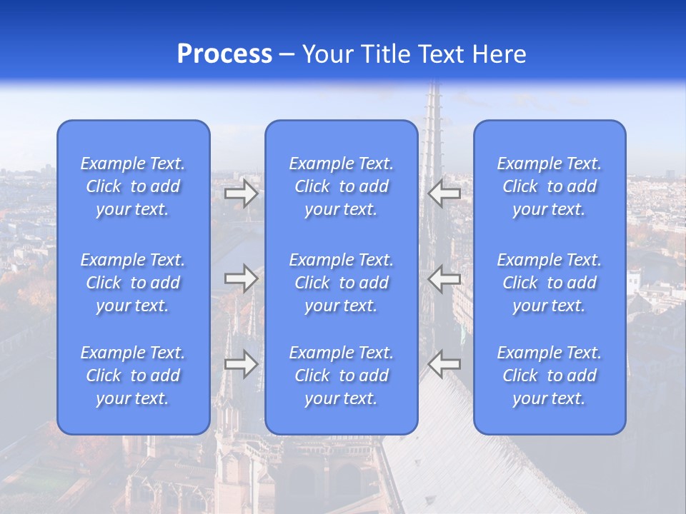 Seine Toits Eglise PowerPoint Template