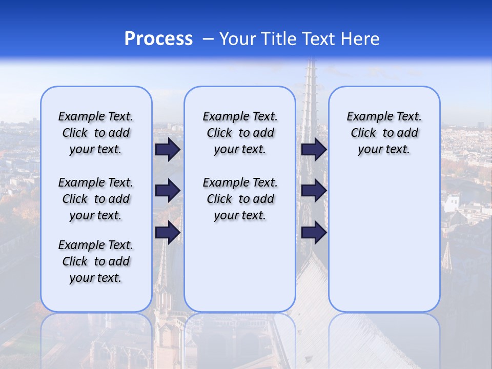 Seine Toits Eglise PowerPoint Template