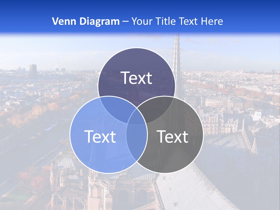 Seine Toits Eglise PowerPoint Template