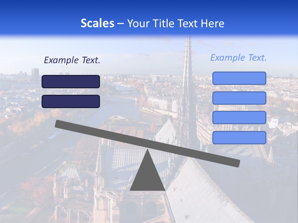 Seine Toits Eglise PowerPoint Template