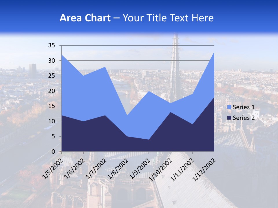 Seine Toits Eglise PowerPoint Template