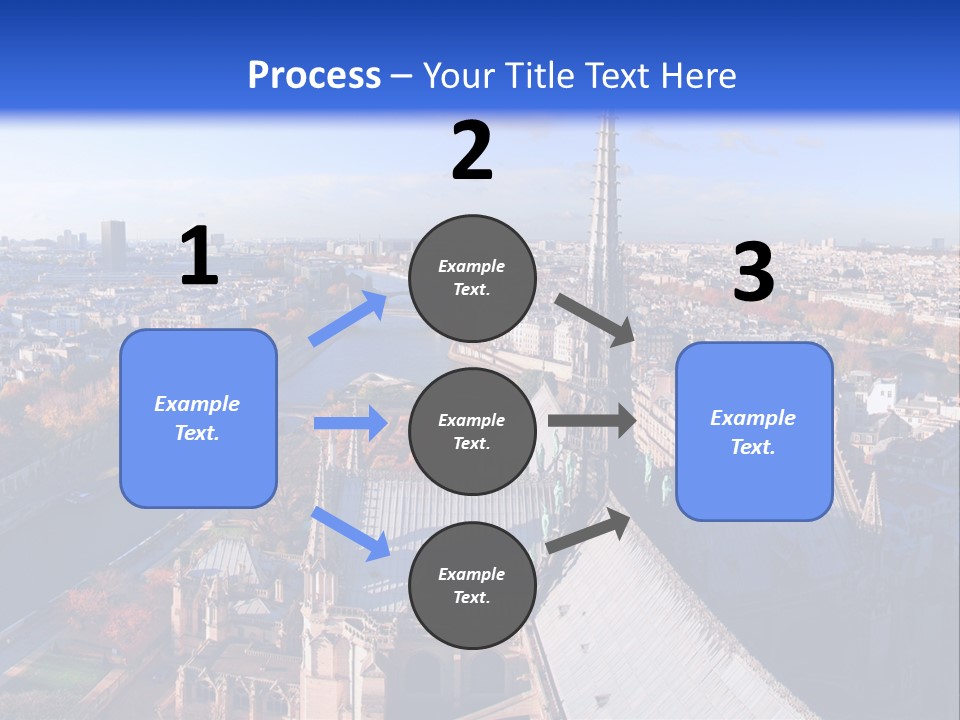 Seine Toits Eglise PowerPoint Template