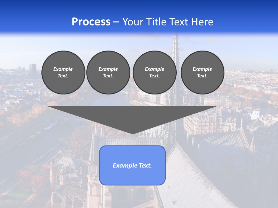 Seine Toits Eglise PowerPoint Template
