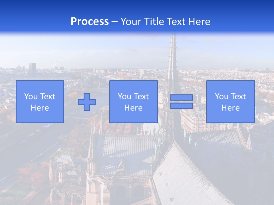 Seine Toits Eglise PowerPoint Template