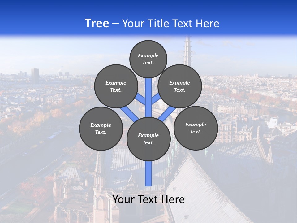 Seine Toits Eglise PowerPoint Template