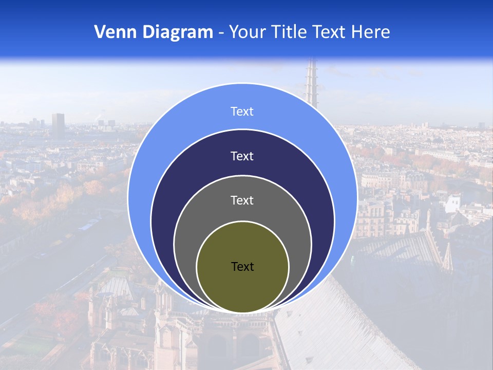 Seine Toits Eglise PowerPoint Template