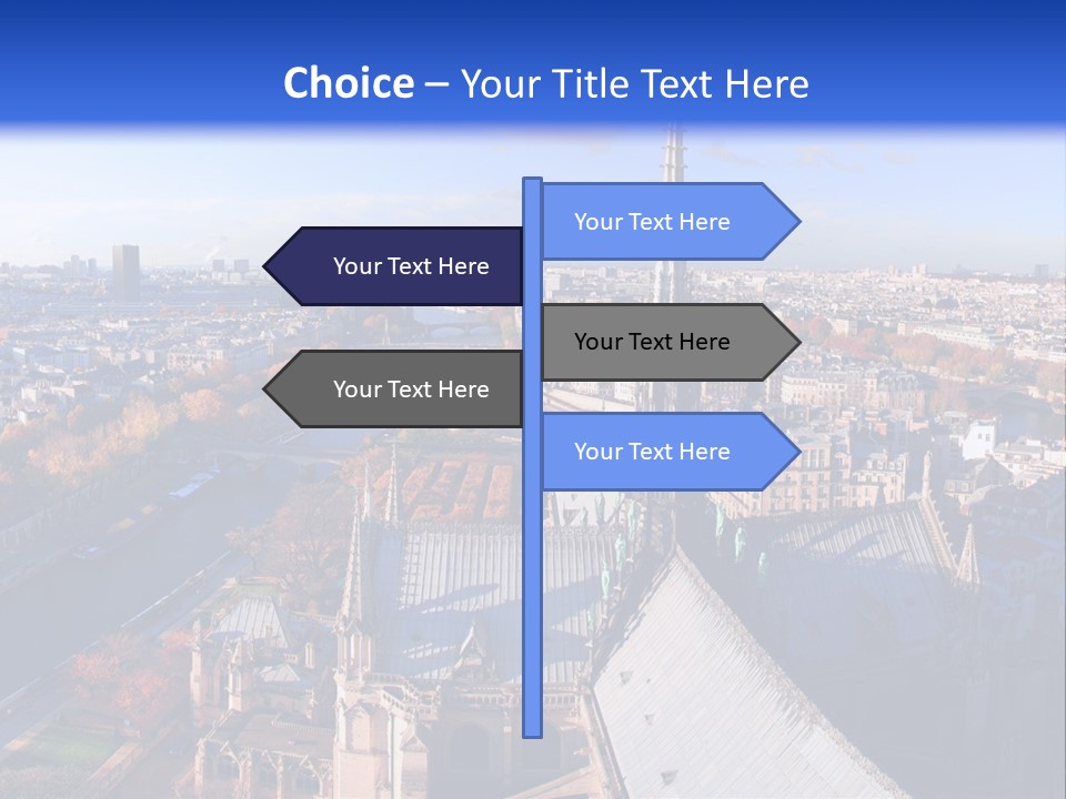 Seine Toits Eglise PowerPoint Template