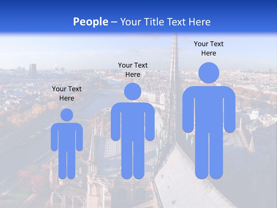 Seine Toits Eglise PowerPoint Template