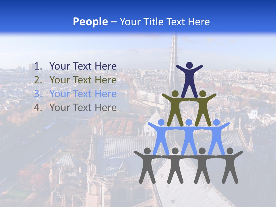 Seine Toits Eglise PowerPoint Template