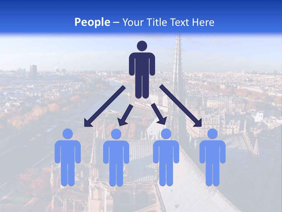 Seine Toits Eglise PowerPoint Template