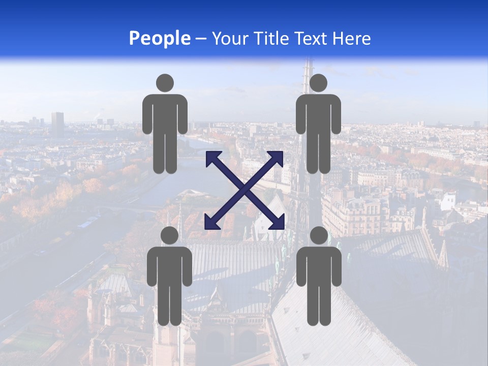 Seine Toits Eglise PowerPoint Template