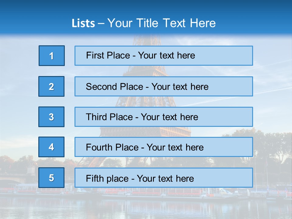 Bateau France Tourisme PowerPoint Template
