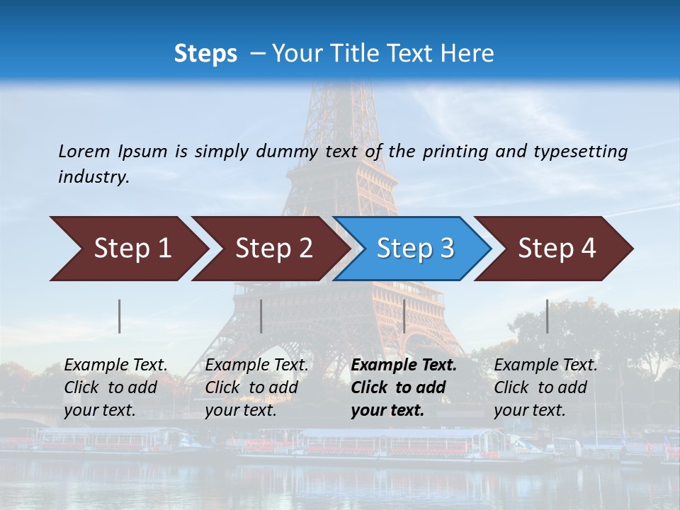 Bateau France Tourisme PowerPoint Template