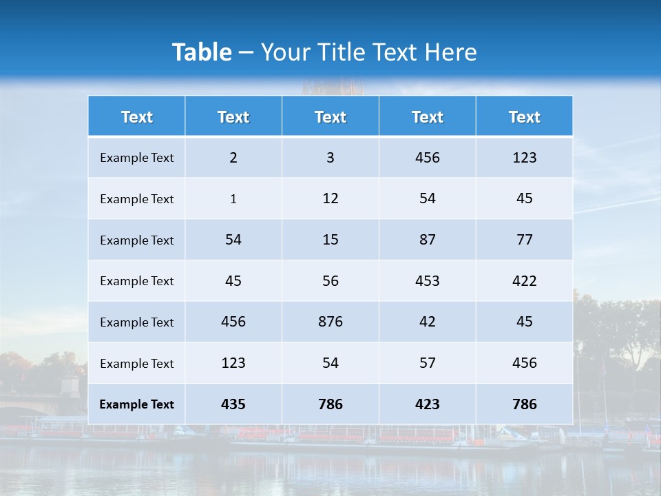 Bateau France Tourisme PowerPoint Template