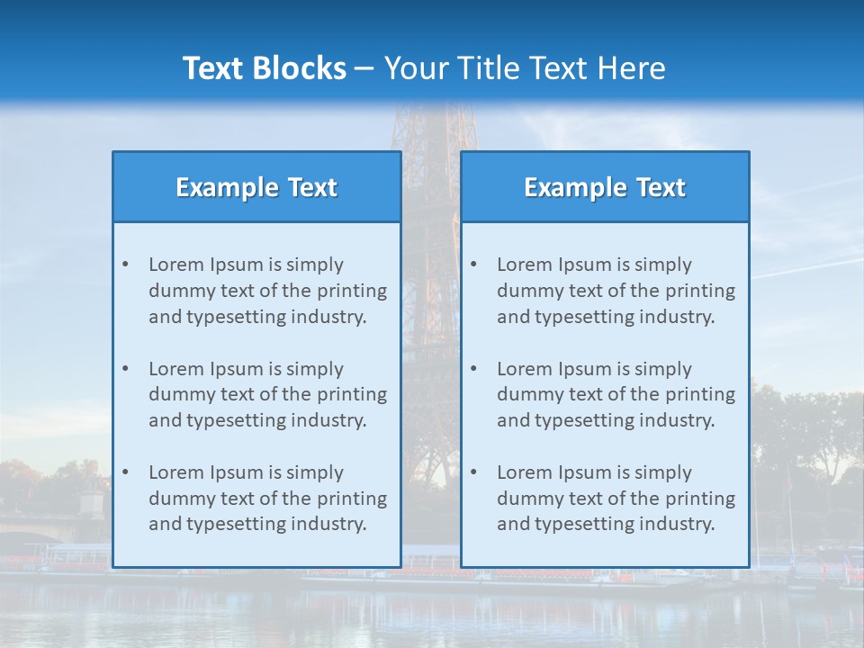 Bateau France Tourisme PowerPoint Template