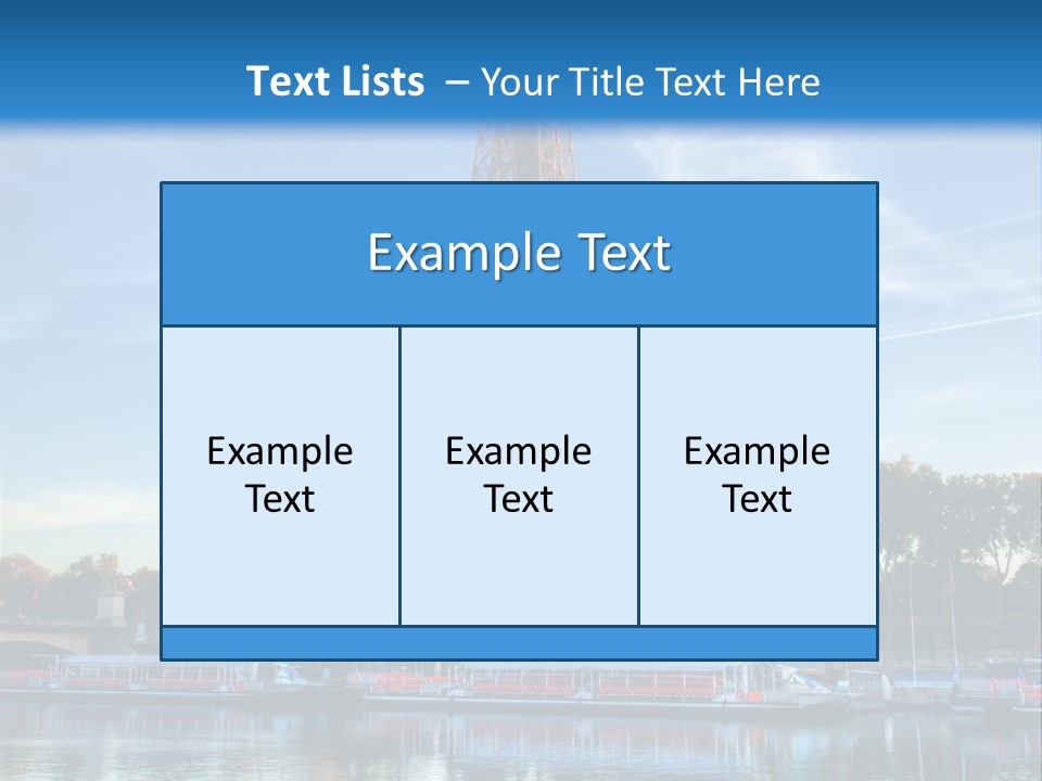 Bateau France Tourisme PowerPoint Template