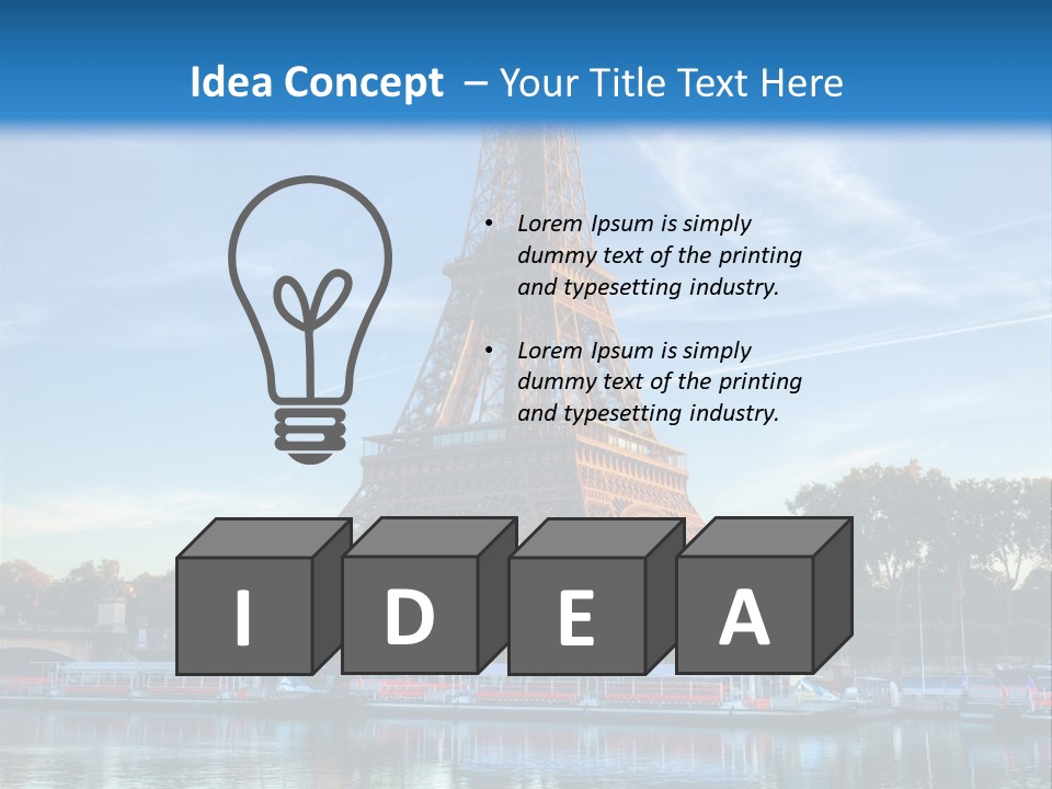 Bateau France Tourisme PowerPoint Template