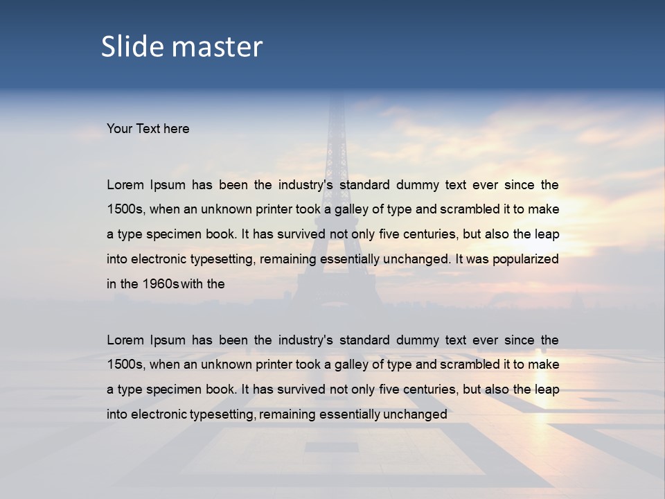 Tour Tourisme Monument PowerPoint Template