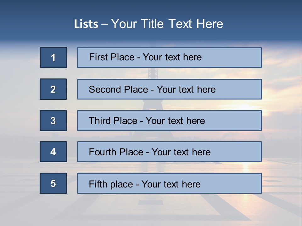 Tour Tourisme Monument PowerPoint Template