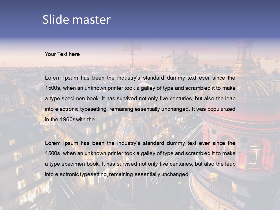 Capitale Coupole Touriste PowerPoint Template