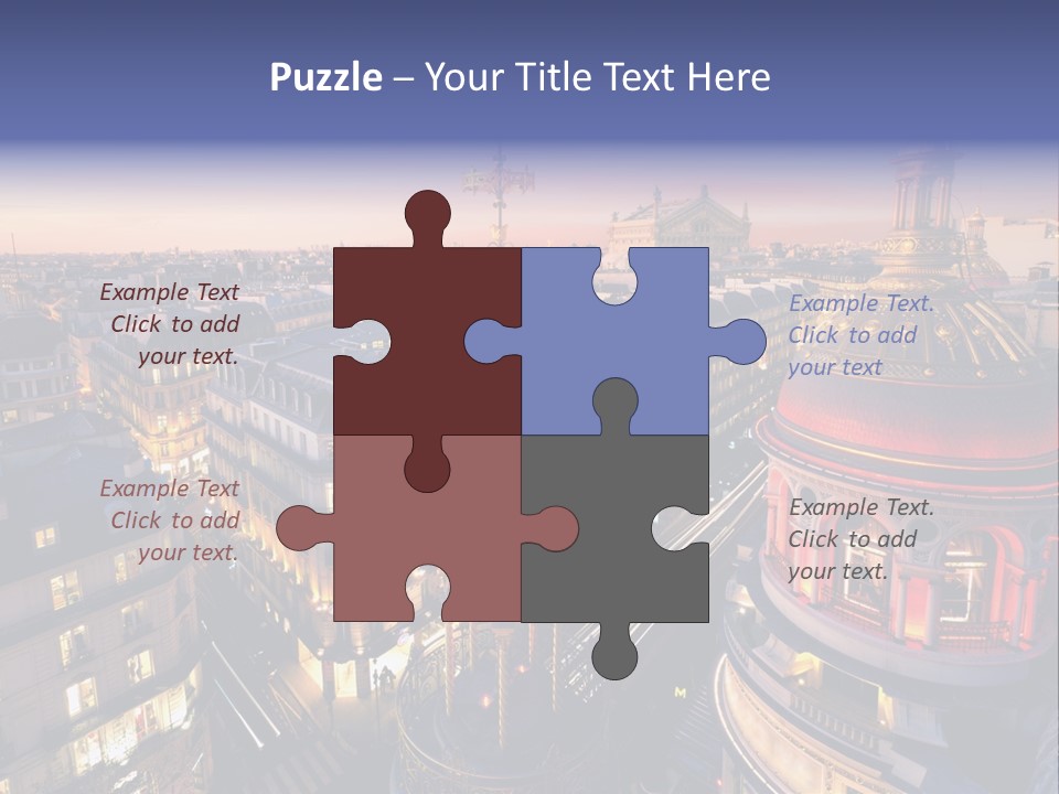 Capitale Coupole Touriste PowerPoint Template