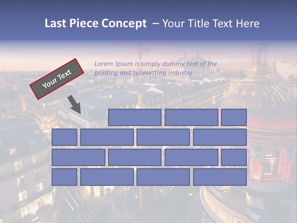 Capitale Coupole Touriste PowerPoint Template