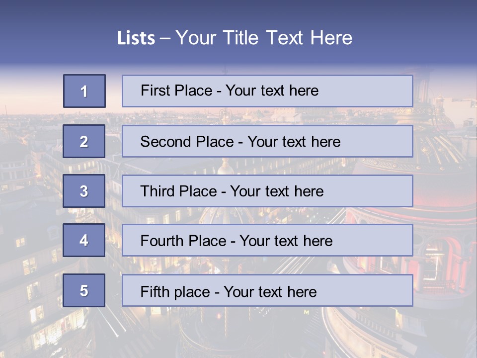 Capitale Coupole Touriste PowerPoint Template