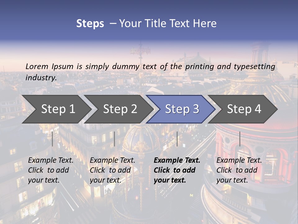 Capitale Coupole Touriste PowerPoint Template