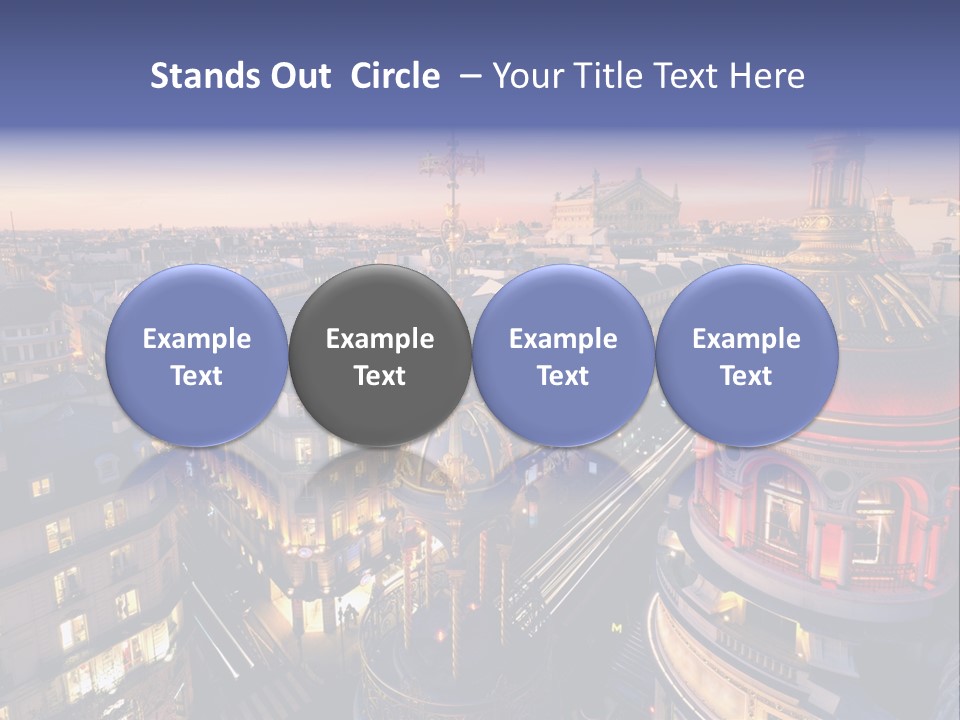 Capitale Coupole Touriste PowerPoint Template