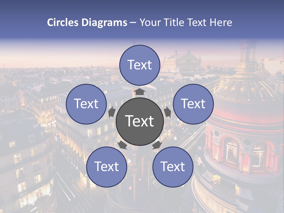 Capitale Coupole Touriste PowerPoint Template