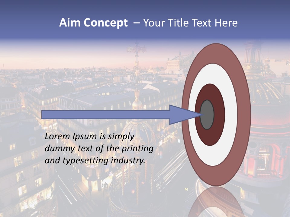 Capitale Coupole Touriste PowerPoint Template