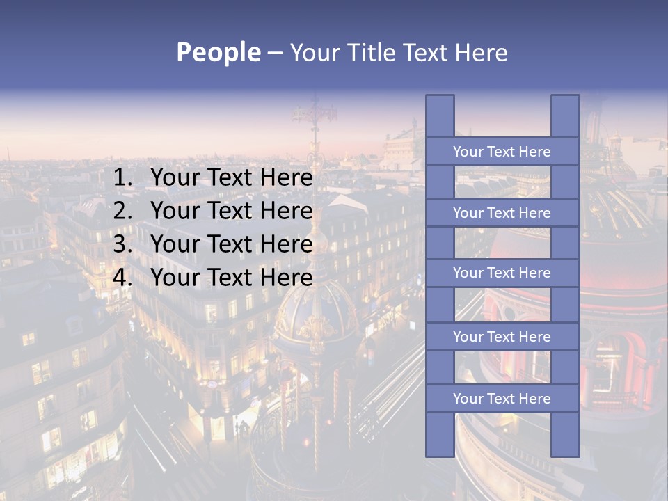 Capitale Coupole Touriste PowerPoint Template