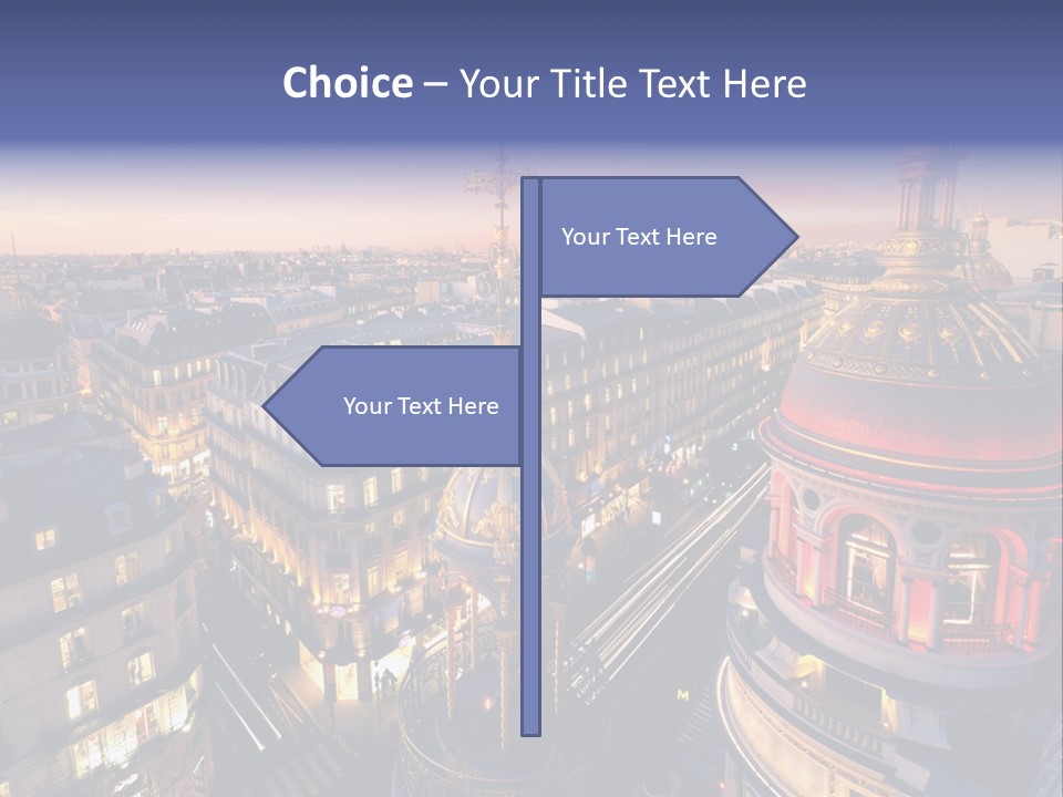 Capitale Coupole Touriste PowerPoint Template