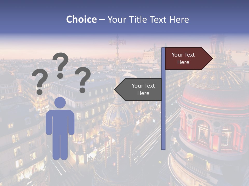 Capitale Coupole Touriste PowerPoint Template