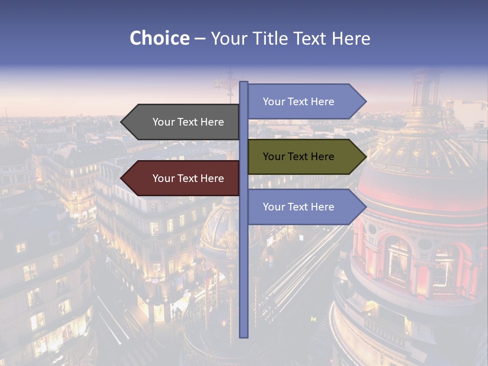 Capitale Coupole Touriste PowerPoint Template