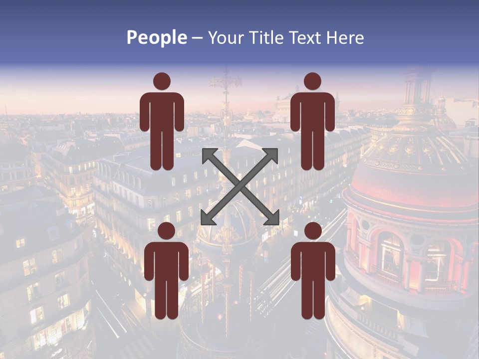 Capitale Coupole Touriste PowerPoint Template