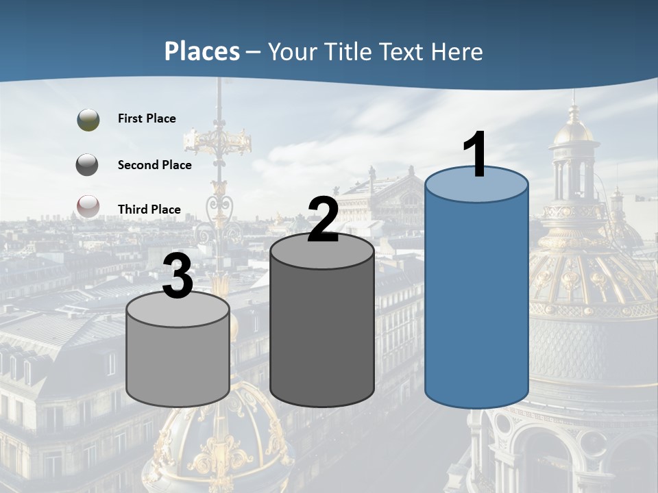 France Touriste Sculpture PowerPoint Template