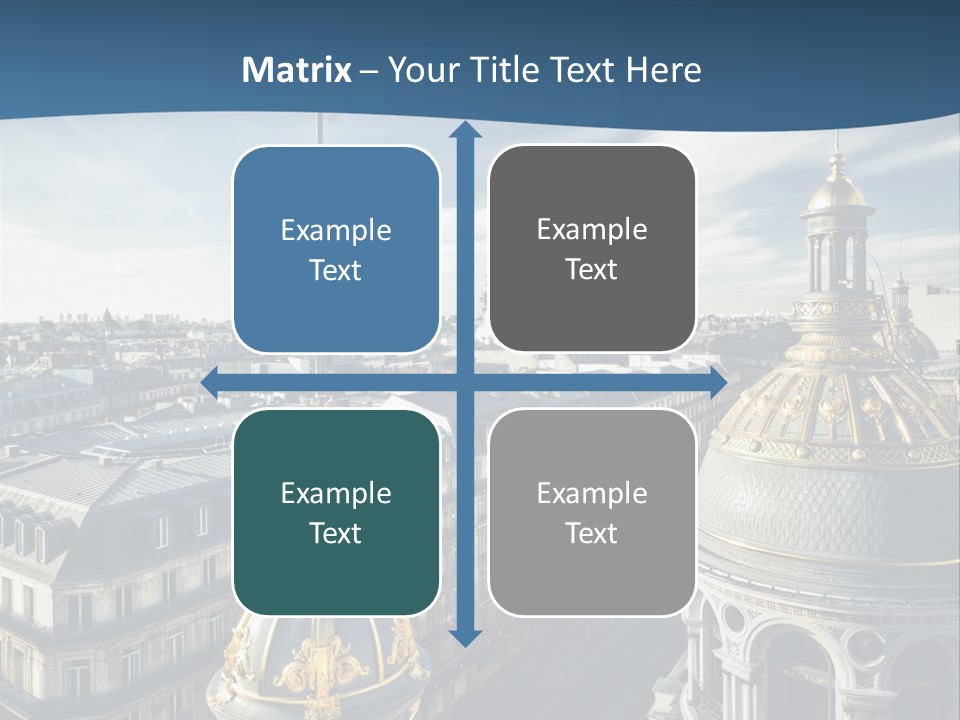 France Touriste Sculpture PowerPoint Template