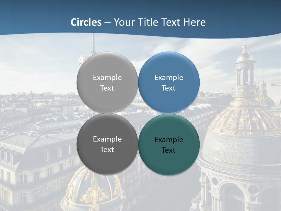 France Touriste Sculpture PowerPoint Template