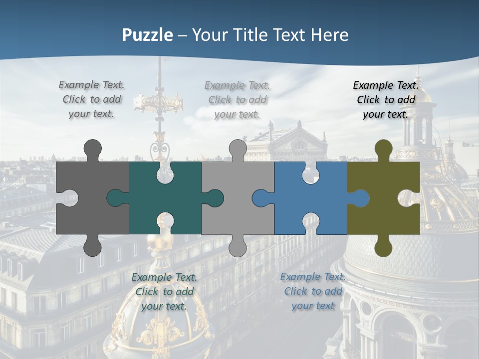 France Touriste Sculpture PowerPoint Template